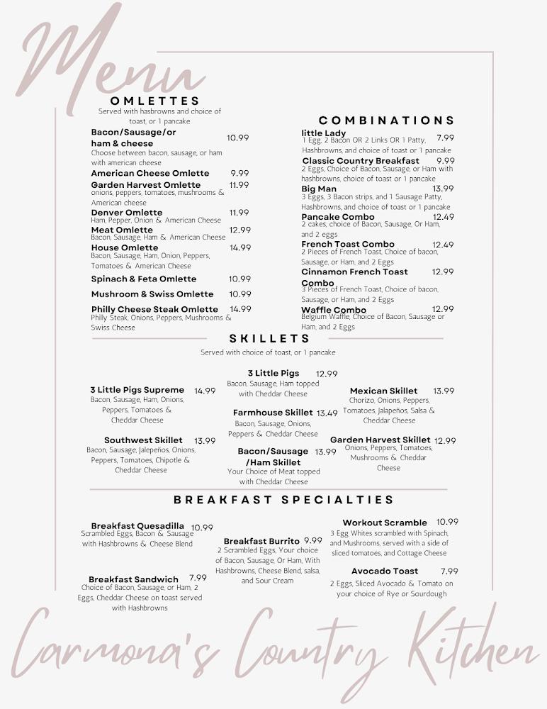 Carmona's Country Kitchen Menu image 3